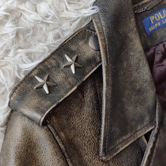 Distressed leather jacket - Picture 5 of 11